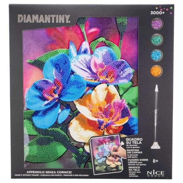 Colora e Decora Diamantiny Quadro su Tela, Mosaico con Diamanti