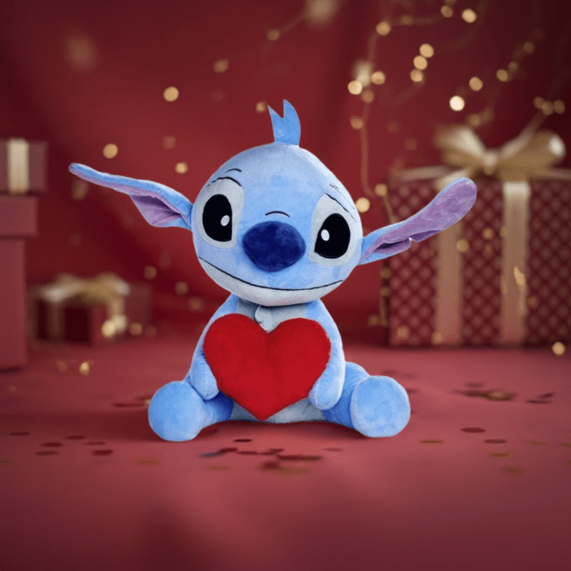 peluche Peluche Stitch con Cuore 50cm Peluche Stitch con Cuore 50cm