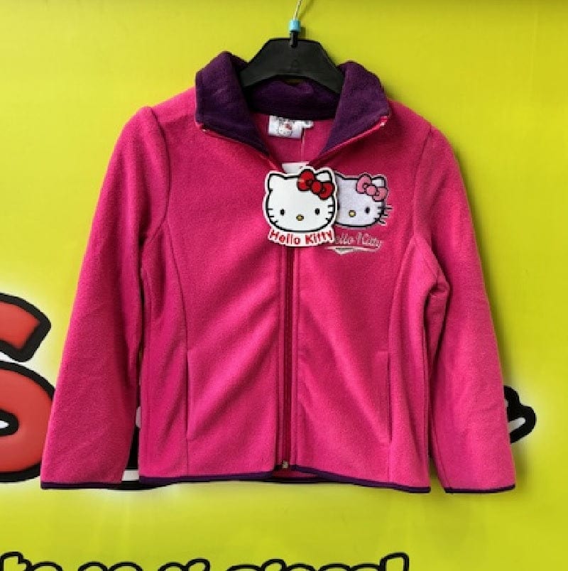 Abbigliamento Hello Kitty Giacca in Pile per Bambine Hello Kitty Giacca in Pile