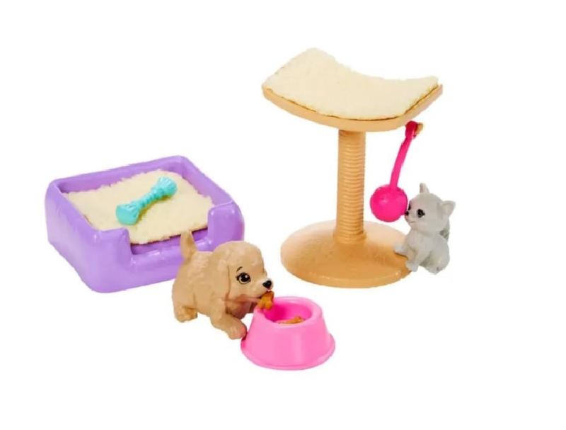 Bambole, playset e giocattoli Barbie Accessori Arredamento con Cuccioli