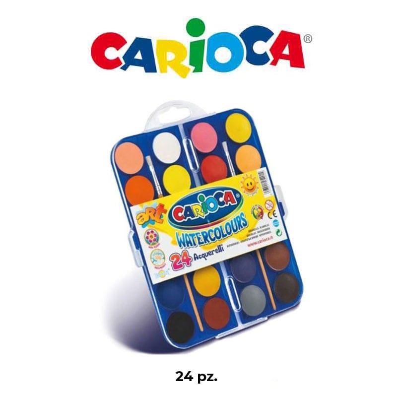 Artistica Acquarelli Valigetta da 24pz - Carioca Acquarelli Valigetta da 24pz - Carioca