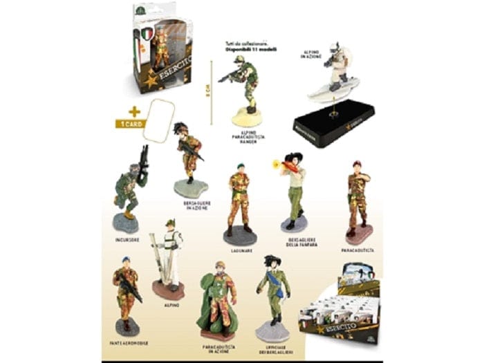 Action Figures Action Figures Esercito Italiano, Personaggi da Collezione 8cm
