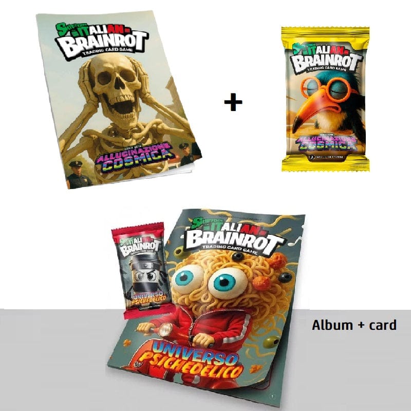carte da gioco Skifidol Italian Brainrot Album Raccoglitore + Busta da 7 Card in Omaggio Skifidol Italian Brainrot Album Raccoglitore + Busta da 7 Card in Omaggio