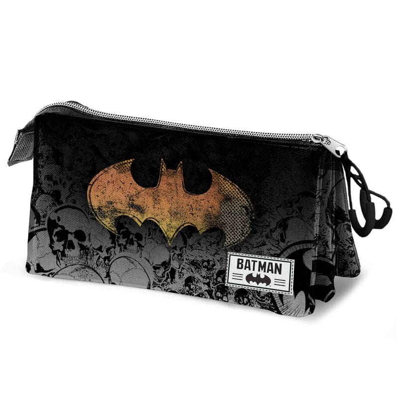 Zaini Astuccio Batman 3 Zip, Portacolori per la scuola Elementare e Media Dc Comics Astuccio Batman 3 Zip, Portacolori per la scuola Elementare e Media