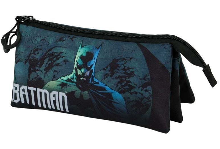 Zaini Astuccio Batman Arkham 3 Zip, Portacolori per la scuola Elementare e Media Astuccio Batman 3 Zip, Portacolori per la scuola Elementare e Media