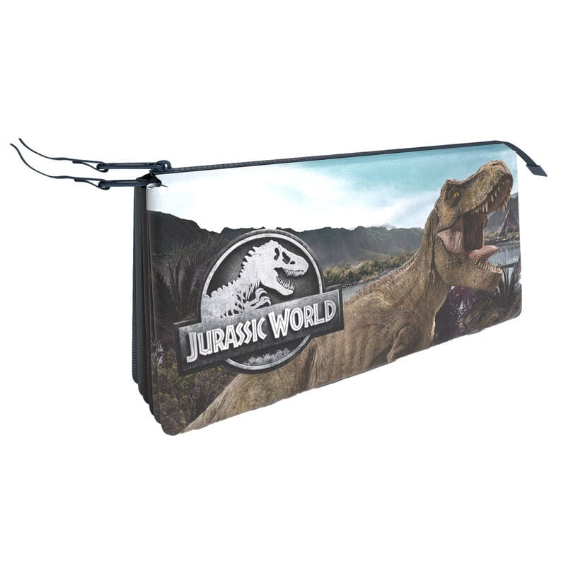 Astuccio 3 scomparti Jurassic World portacolori scuola elementare e m The Toys Store