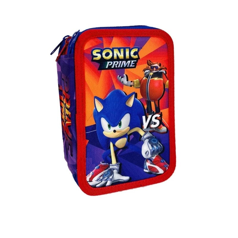 Astuccio Astuccio 3 scomparti Sonic, Portacolori per la Scuola include 45 accessori Astuccio 3 scomparti Sonic, Portacolori per la Scuola include 45 accessori