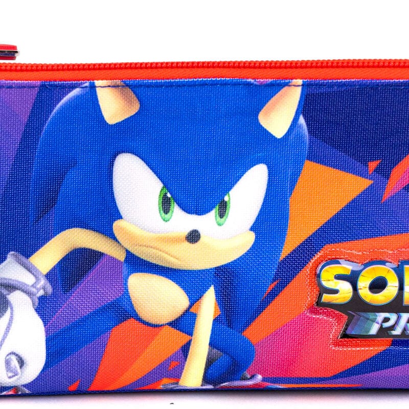 Zaini Astuccio 3 scomparti Sonic, Portacolori per la Scuola Elementare e Media Astuccio Sonic 3, Portacolori per la Scuola include 38 pezzi