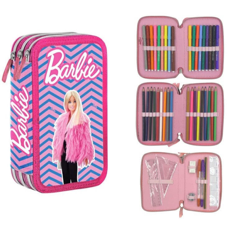 Astuccio Astuccio Barbie 3 Zip include 43pz Giotto Astuccio Barbie 3 Zip include 43pz Giotto