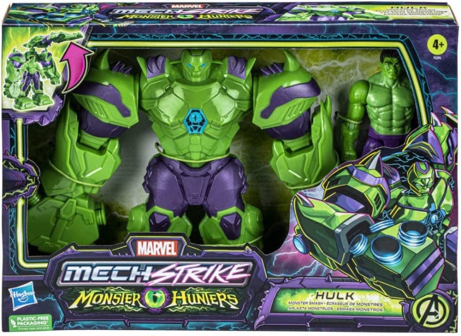 Action figure Avengers Mech Strike Monster Hunters, Hulk con Armatura