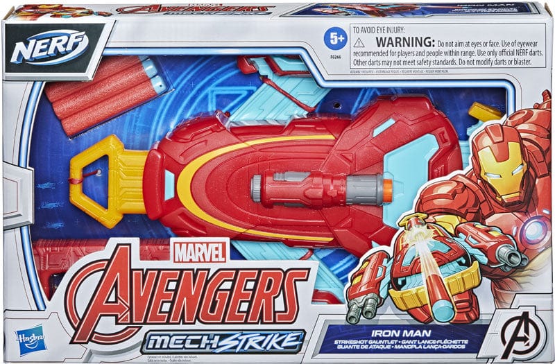 Giocattoli Avengers Mech Strike, Guanto di Iron Man StrikeShot Avengers Mech Strike, Guanto di Iron Man StrikeShot - The Toys Store