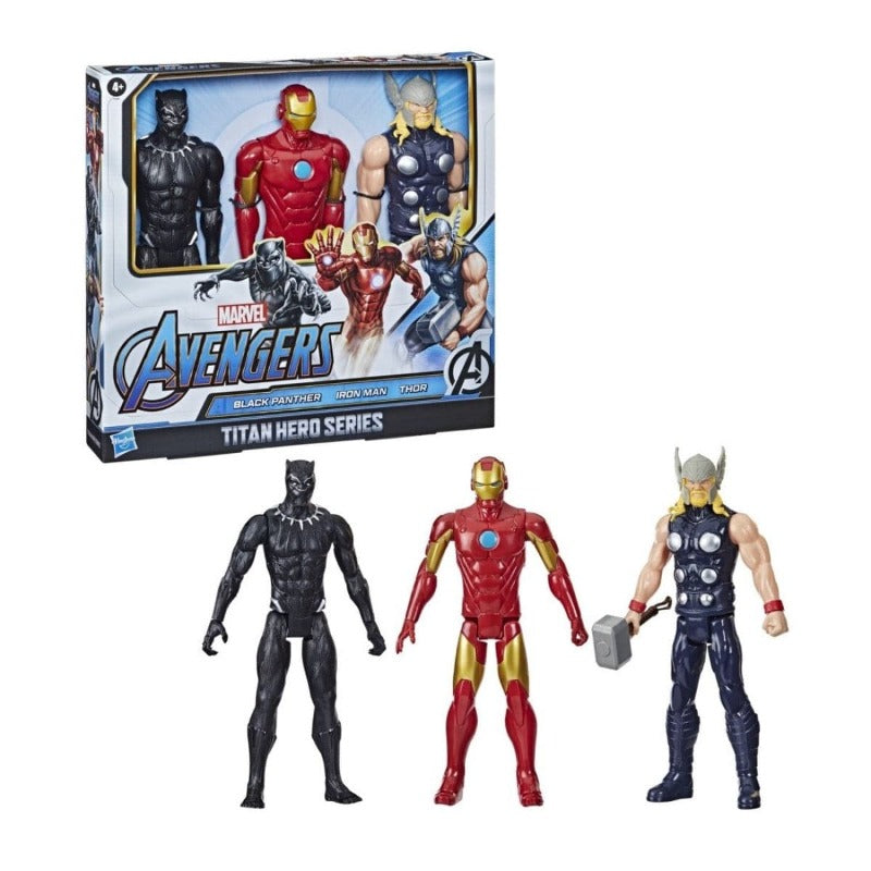 Action Figures Avengers Titan Heroes set 3 Personaggi da 30 cm