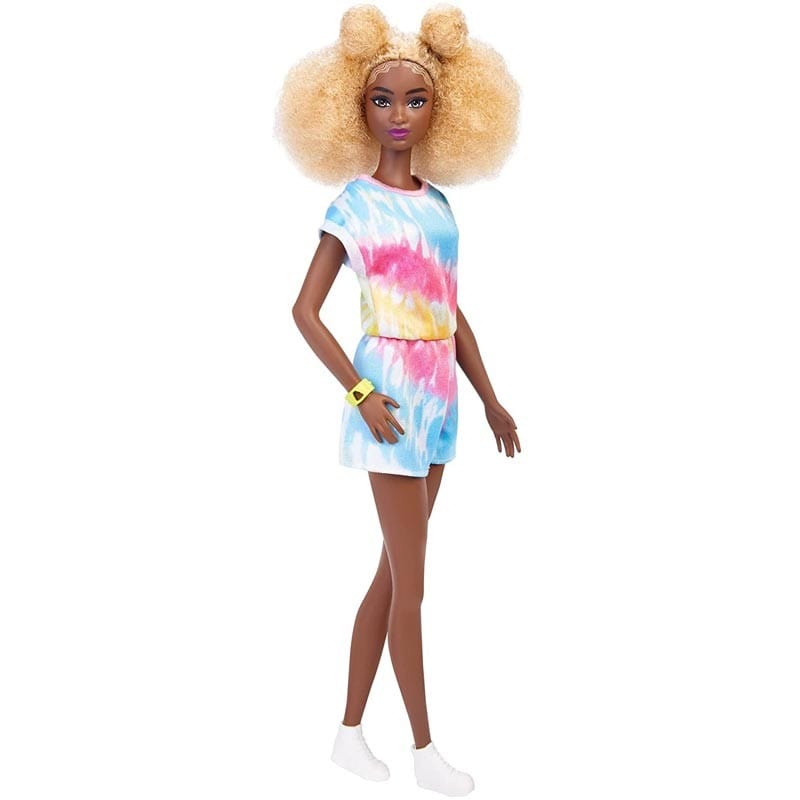 Bambole Barbie Fashionistas 180, bambola afro con borsetta