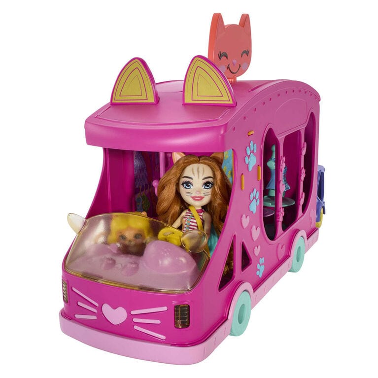 Bambole, playset e giocattoli Enchantimals Fashion Camper, Playset con Bambola e Accessori