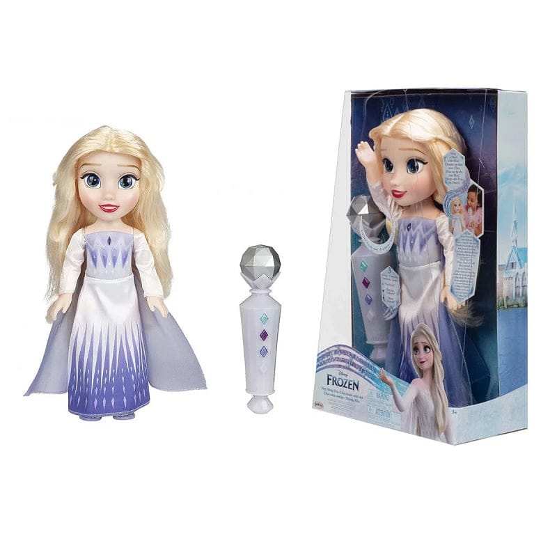 Bambole Disney Frozen Elsa 38cm, Bambola cantante con Microfono Interattivo Disney Frozen Elsa 38cm, Bambola cantante con Microfono Interattivo