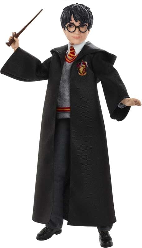 Bambole Harry Potter personaggio 30cm con Uniforme di Hogwarts e Bacchetta Magica