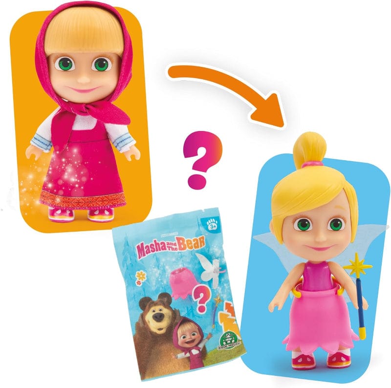 Bambole, playset e giocattoli Masha e Orso Bambola 12 cm Masha con Outfit e Capelli trasformazione Fata Masha e Orso Bambola 12 cm Masha con Outfit e Capelli trasformazione Fata