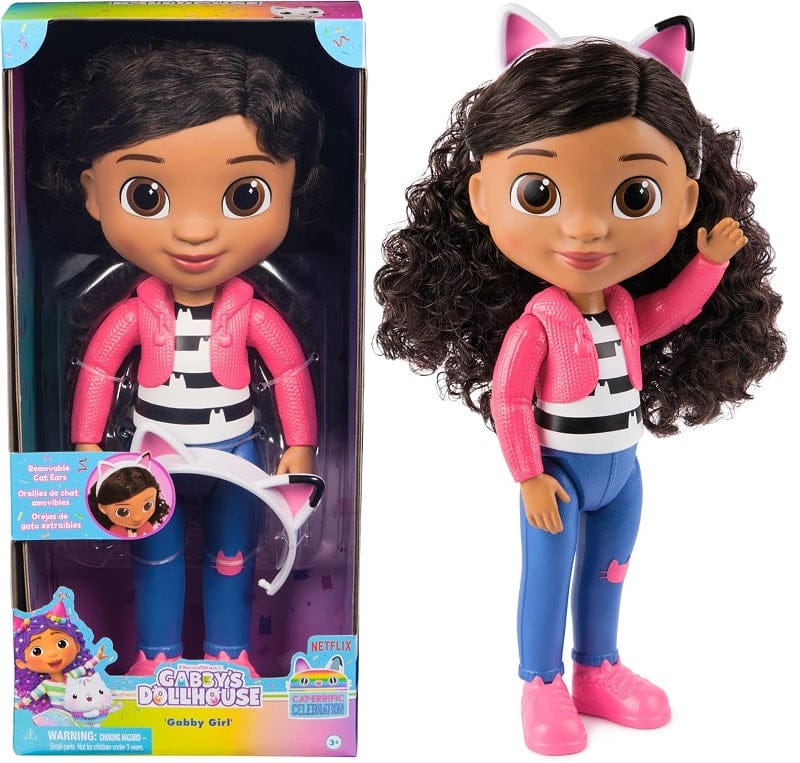Bambole Gabby Dollhouse La Bambola Di Gabby da 33cm Value con fascia rimovibile orecchie di gattino Gabby Dollhouse La Bambola Di Gabby da 33cm Value con fascia rimovibile orecchie di gattino