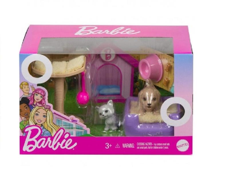 Bambole, playset e giocattoli Barbie Accessori Arredamento con Cuccioli