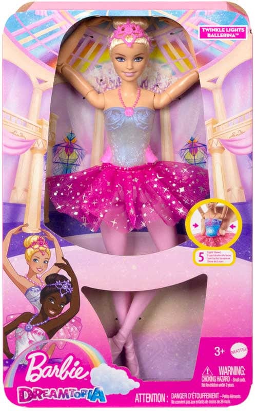 Barbie Ballerina Magico Tutu, Bambola Dreamtopia con luci scintillanti