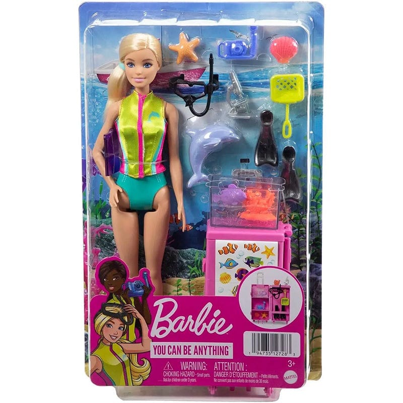 Barbie Biologa Marina, playset con Bambola e tantissimi accessori – The  Toys Store