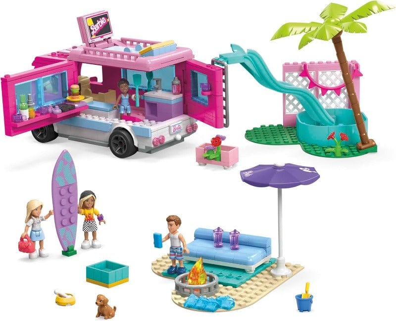 Barbie Barbie Camper dei Sogni, set Costruzioni Mega 580 pezzi
