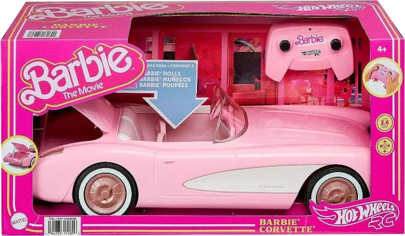 Auto radiocomandate Macchina Telecomandata di Barbie il Film, Corvette R/C HotWheels Macchina Telecomandata di Barbie il Film, Corvette R/C HotWheels