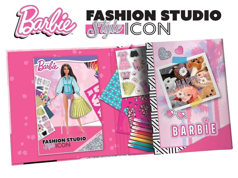 Giocattoli artistici e da disegno Barbie Sketchbook Fashion Studio look book