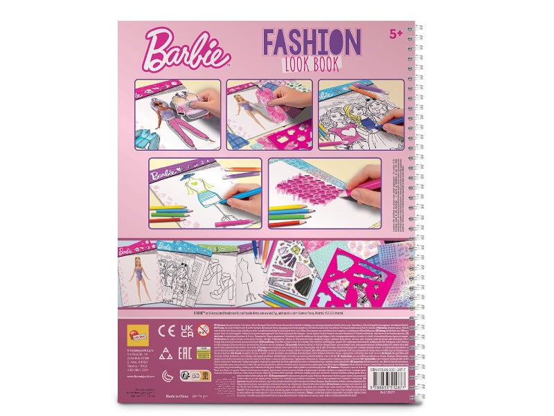 Giocattoli artistici e da disegno Barbie Sketchbook Fashion Studio look book