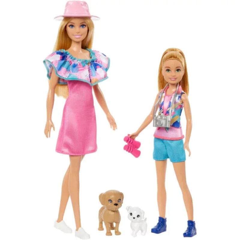 Bambole, playset e giocattoli Barbie Set da 2 bambole Barbie e Stacie e 2 Cuccioli Barbie Set da 2 bambole Barbie e Stacie e 2 Cuccioli