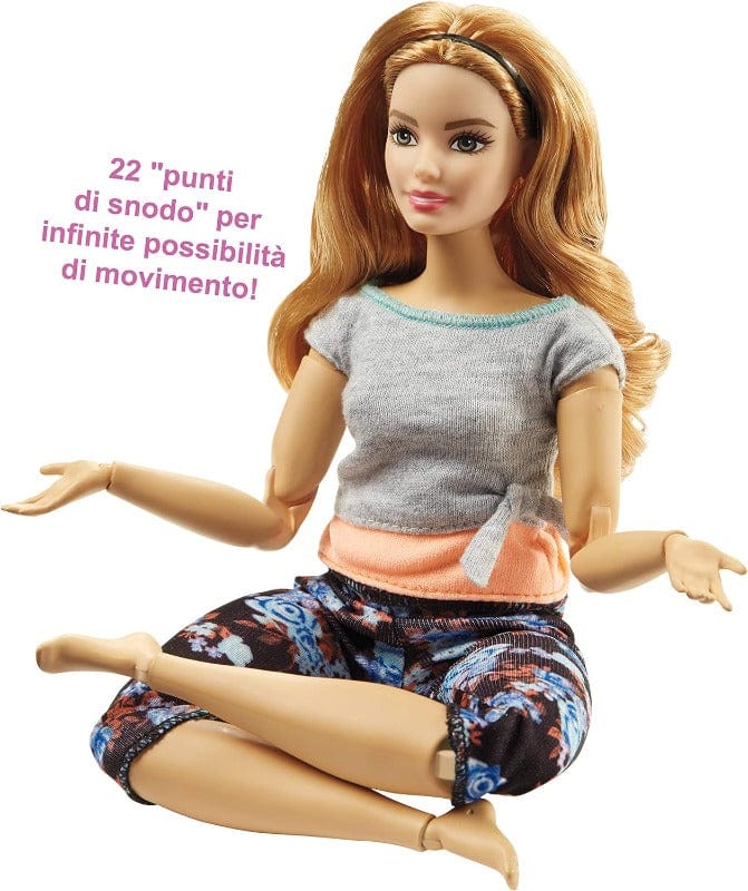 Barbie Barbie Snodata, Bambola made to Move con 22 Punti snodabili Barbie Snodata, Bambola made to Move con 22 Punti