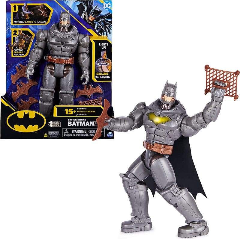 Batman personaggio Deluxe Battle Strike con Luci e Suoni