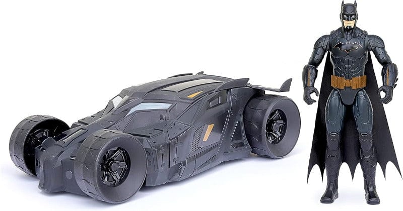 Action Figures Batman Batmobile  40cm con Personaggio Batman 30cm