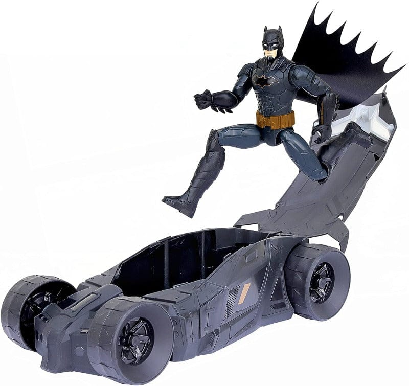 Action Figures Batman Batmobile  40cm con Personaggio Batman 30cm
