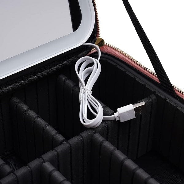 Trousse Beauty Case Luxury con Specchio illuminato Luce Led Beauty Case Luxury con Specchio illuminato Luce Led