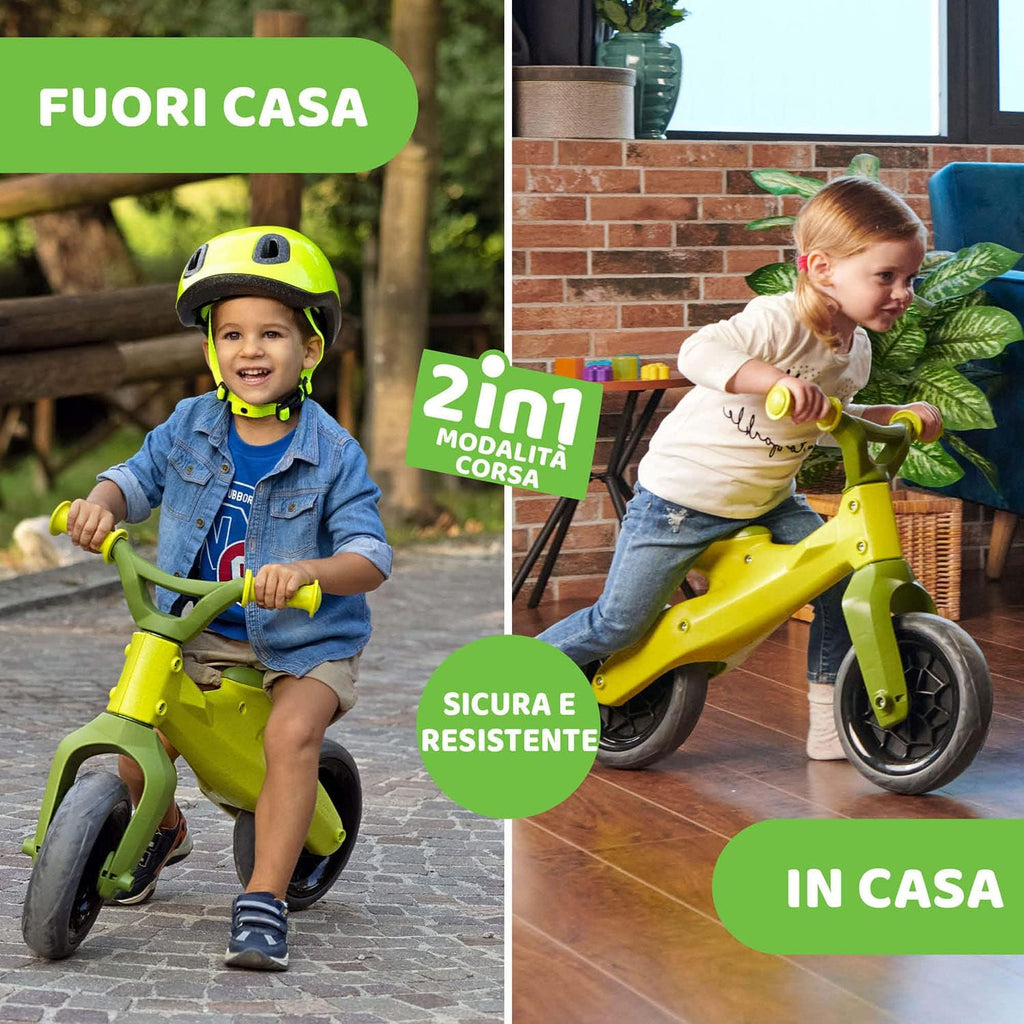 Biciclette Chicco Balance Bike ECO+ Trudi Moto Cavalcabile in Legno - The Toys Store