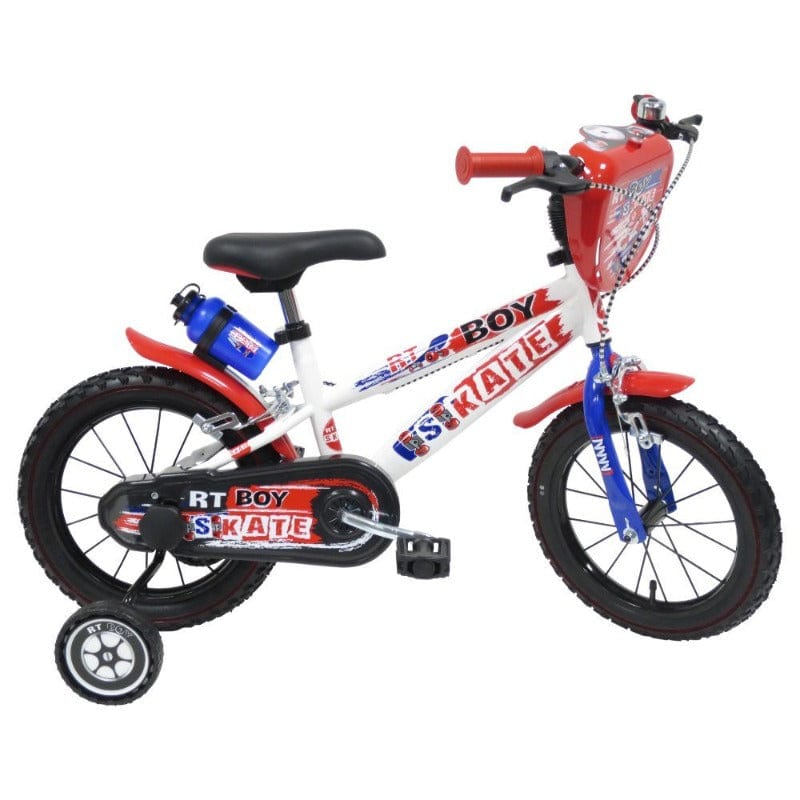 Biciclette Bicicletta Bambino 14 Pollici Skate, Età 3-6 Anni