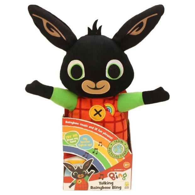 Bing Rainbow, Nuovo Peluche Parlante 33cm Bing Rainbow, Nuovo Peluche Parlante 33cm - The Toys Store