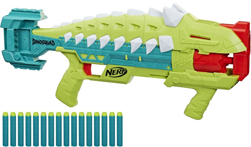 Gadget e armi giocattolo Nerf Dinosquad Armorstrike, Blaster a tamburo rotante Nerf DinoSquad | Blaster Rex Rampage | Fucile Motorizzato