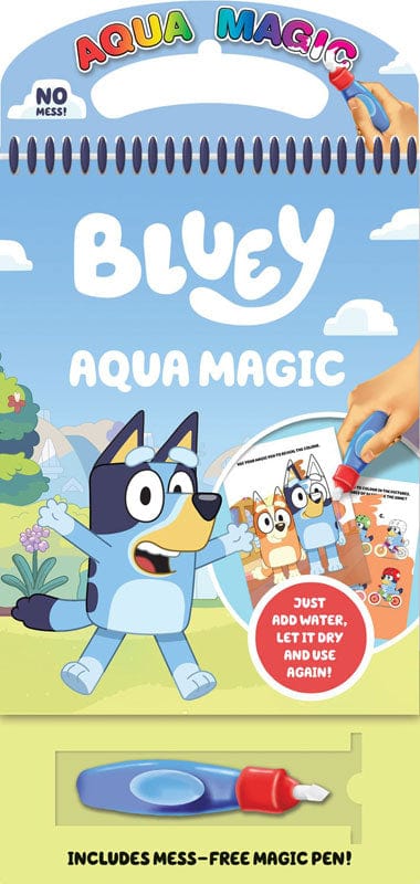 Colora e Decora Bluey Aqua Magic, Penna Speciale che Colora con Acqua Bluey Aqua Magic, Penna Speciale che Colora con Acqua