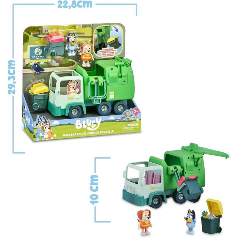 Bambole, playset e giocattoli Bluey Camion della Spazzatura