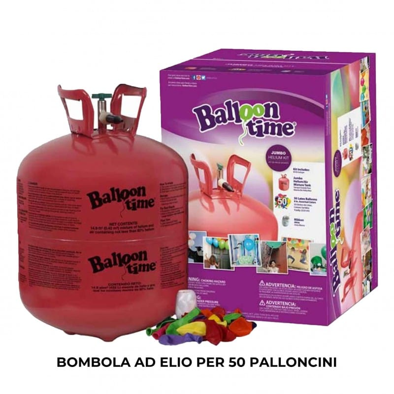 Party Bombola a Elio  per 50 Palloncini Bombola a Elio  per 50 Palloncini
