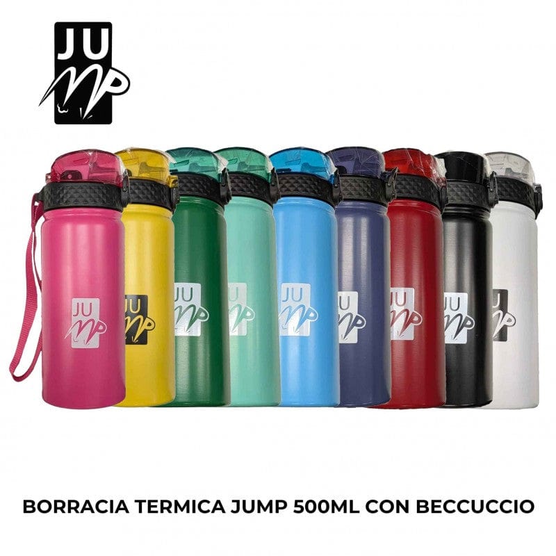 Borracce Borraccia Termica Jump realizzata a doppia parete, mantiene 24H Freddo 12H Caldo Borraccia Termica Jump realizzata a doppia parete, mantiene 24H Freddo 12H Caldo
