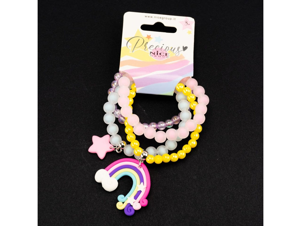 Giocattoli Fashion Bracciali Bambina Happy Rainbow, set 4 Braccialetti Bracciale Bambina Galaxy Glow, set 2 Braccialetti