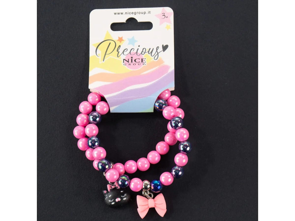 Giocattoli Fashion Bracciali Bambina Minou, set 2 Braccialetti con Ciondoli