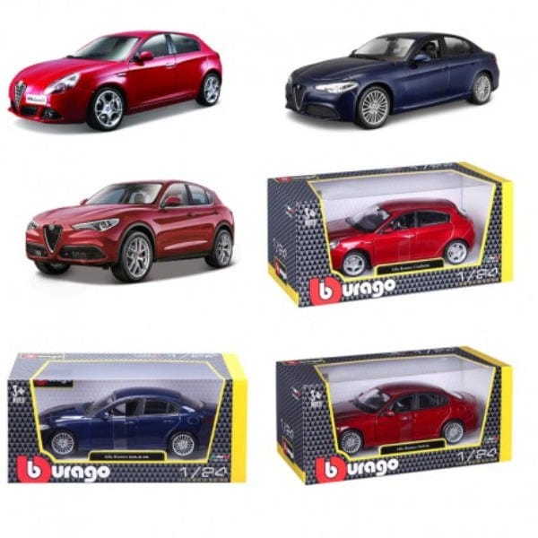 macchinine Burago Auto Alfa Romeo Assortite scala 1:24