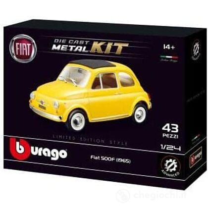 macchinine Bburago Fiat 500F 1965 Metal Kit Die Cast in scala 1:24