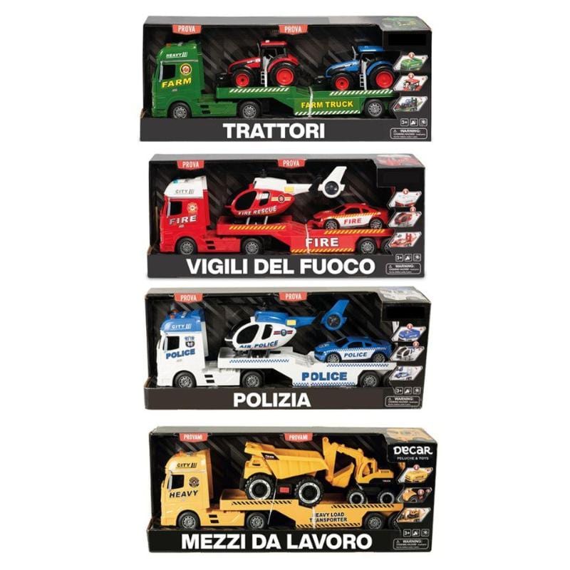 macchinine Camion Bisarca Giocattolo in scala 1:12 con luci e suoni 60cm in Assortimento