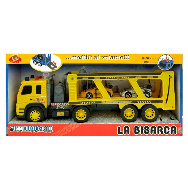 macchinine Camion Bisarca Giocattolo Luci e Suoni, include 2 Veicoli - 50cm
