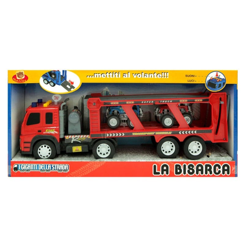 macchinine Camion Bisarca Giocattolo Luci e Suoni, include 2 Veicoli - 50cm